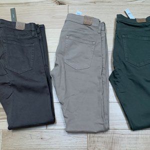 New 3 Pairs Mens J.Crew 484 Slim-Fit Garment-Dyed